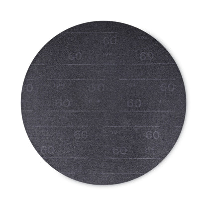 Boardwalk Sanding Screens, 17" Diameter, 60 Grit, Black, 10/Carton