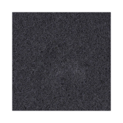 Boardwalk Stripping Floor Pads, 18" Diameter, Black, 5/Carton