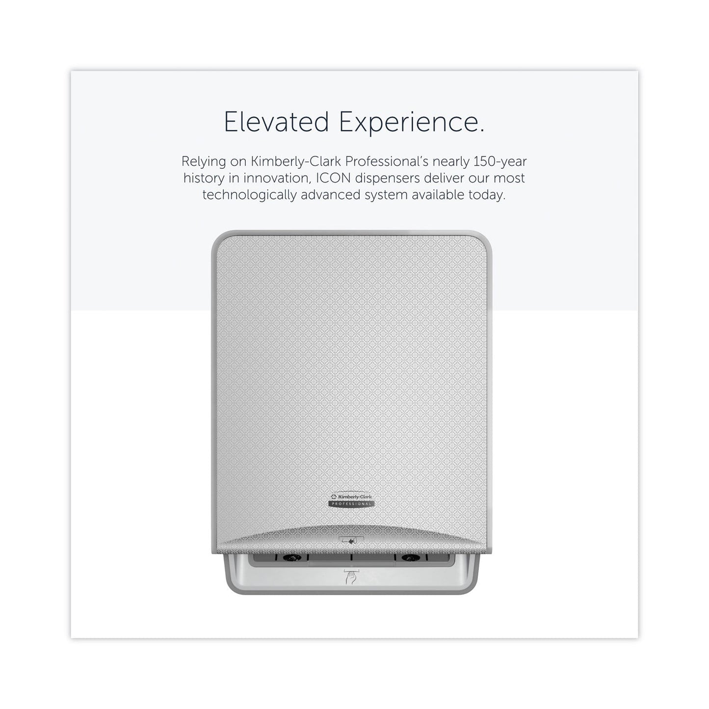 Kimberly-Clark Professional* ICON Automatic Roll Towel Dispenser, 20.12 x 16.37 x 13.5, Silver Mosaic