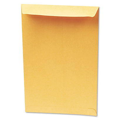 Quality Park Redi-Seal Catalog Envelope, #13 1/2, Cheese Blade Flap, Redi-Seal Adhesive Closure, 10 x 13, Brown Kraft, 100/Box
