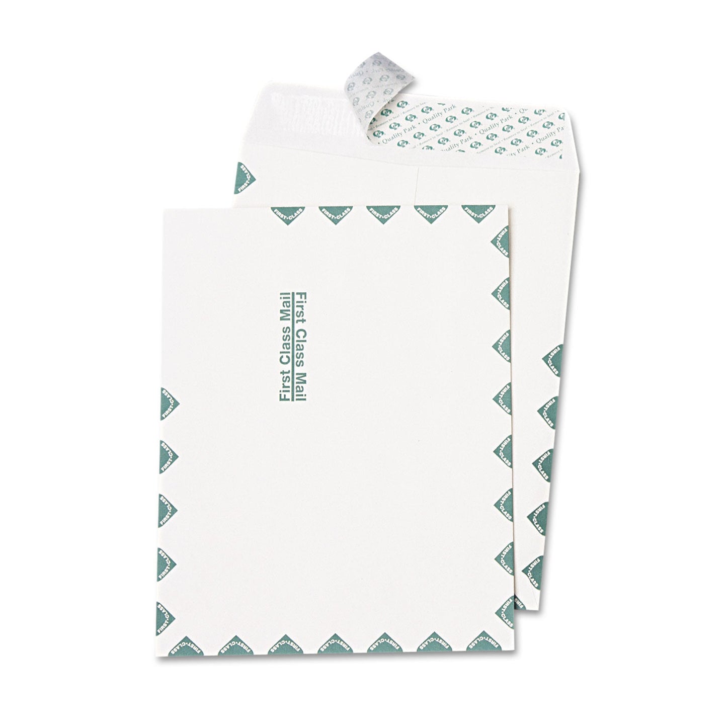 Quality Park Redi-Strip Catalog Envelope, First Class, #13 1/2, Cheese Blade Flap, Redi-Strip Adhesive Closure, 10 x 13, White, 100/Box