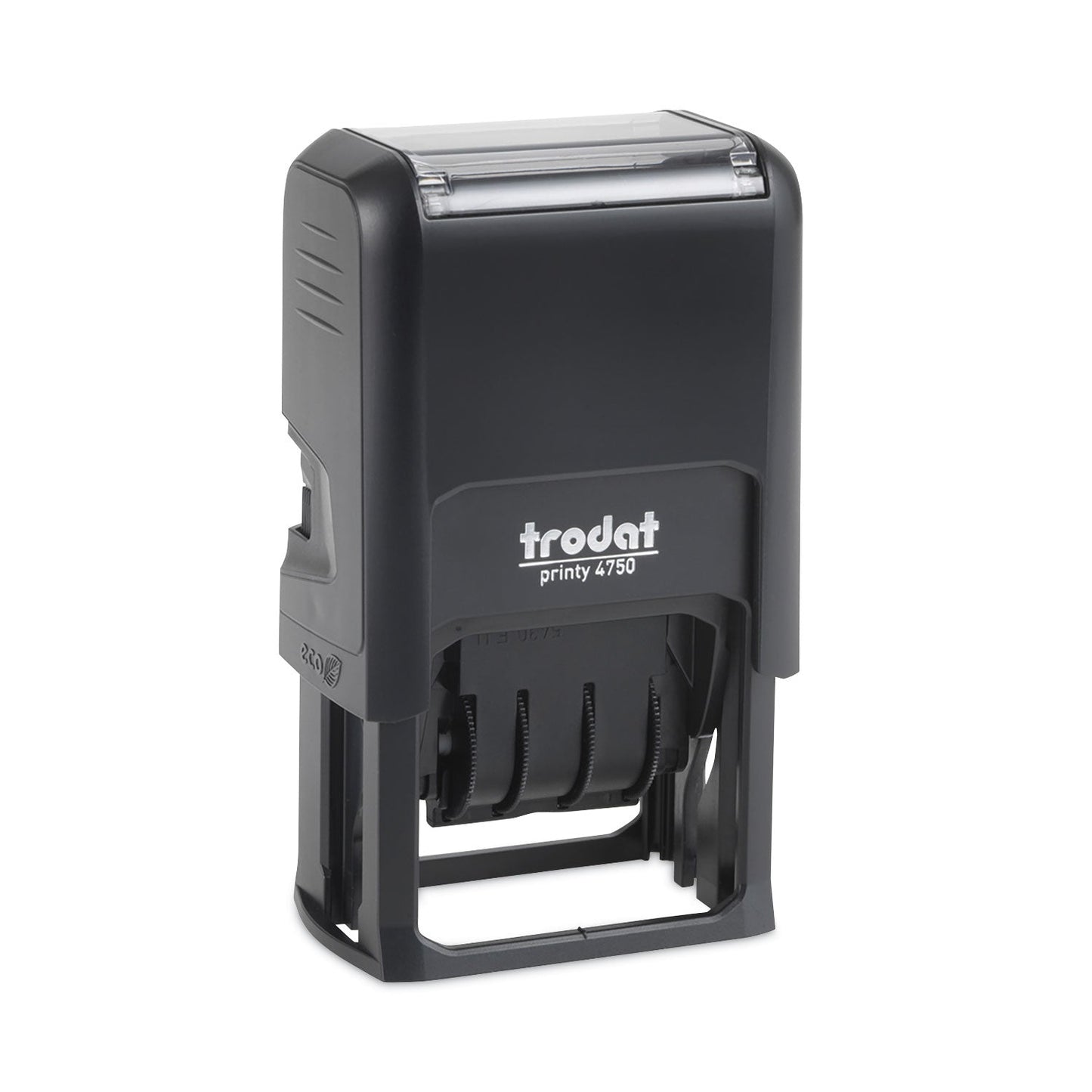 Trodat Printy Economy Date Stamp, Self-Inking, 1.63" x 1", Blue/Red
