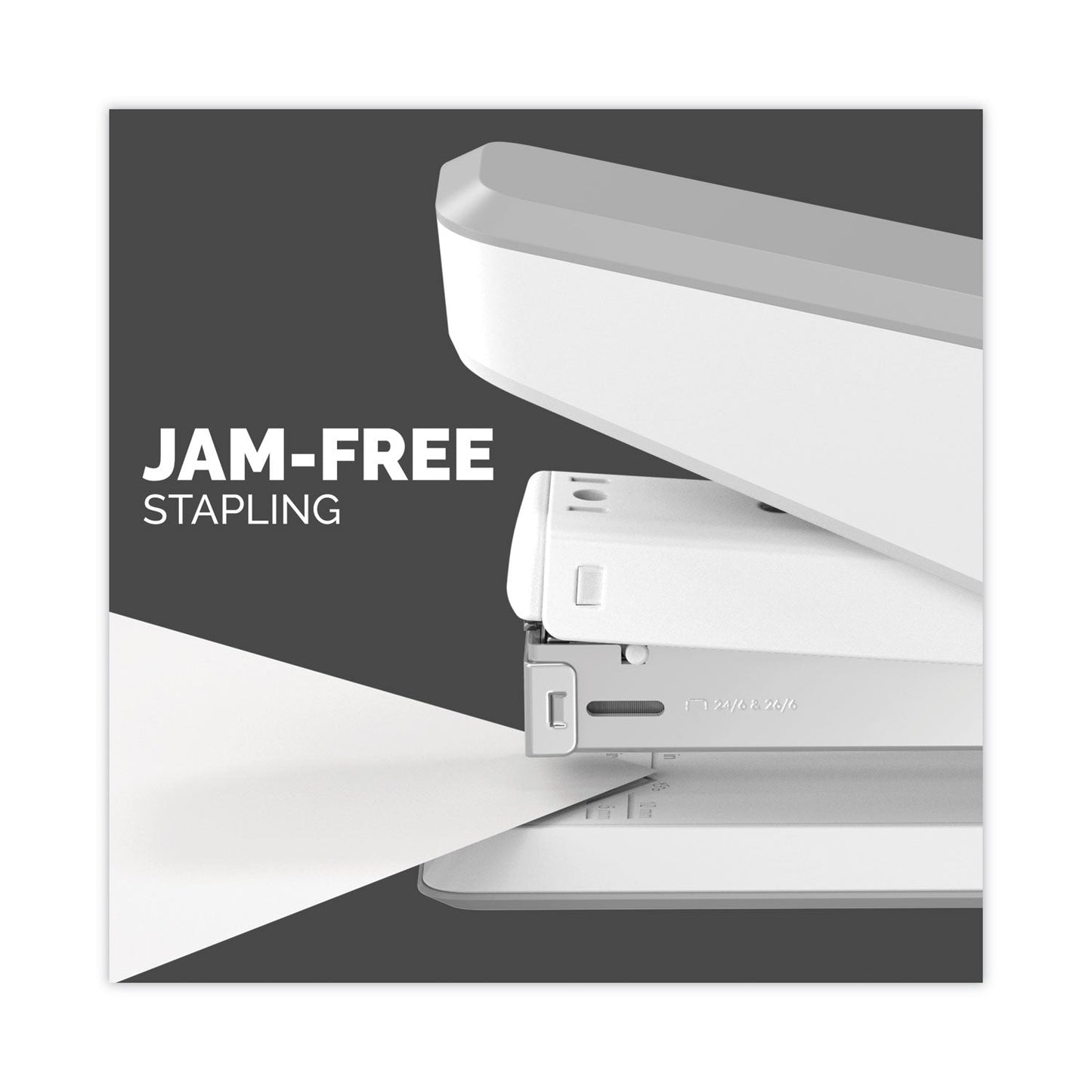 Fellowes LX850 EasyPress Full Strip Stapler, 25-Sheet Capacity, White