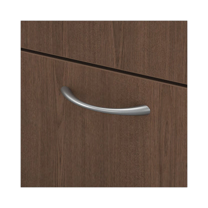 HON Mod Support Pedestal, Left or Right, 2-Drawers: Box/File, Legal/Letter, Sepia Walnut, 15" x 20" x 20"