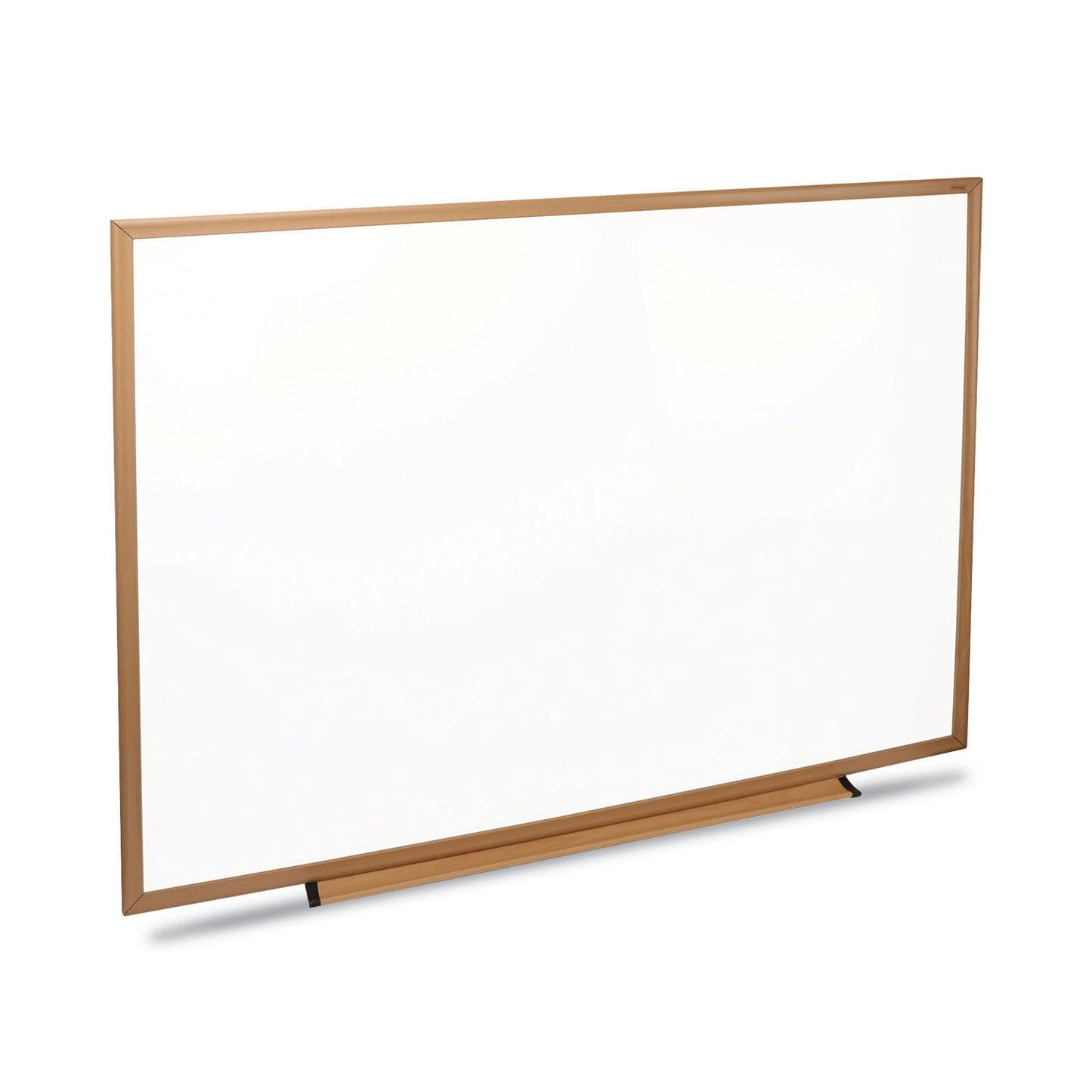 Universal Dry Erase Board, Melamine, 48 x 36, Oak Frame