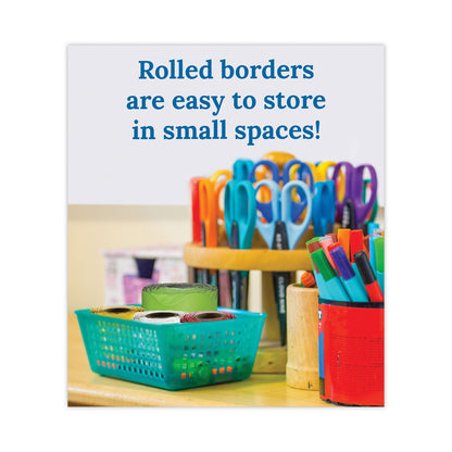 Carson-Dellosa Education Rolled Scalloped Borders, 2.25" x 65 ft, Lime