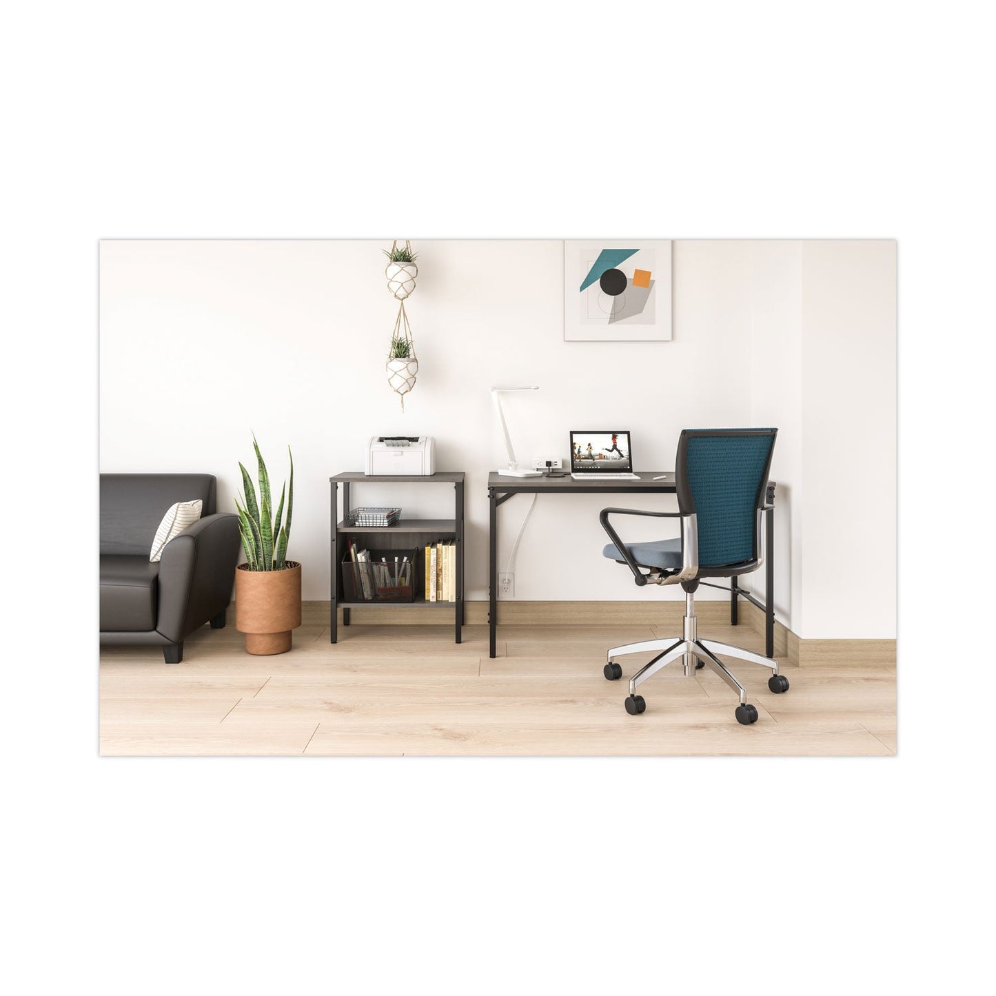 Safco Simple Work Desk, 45.5" x 23.5" x 29.5", Gray