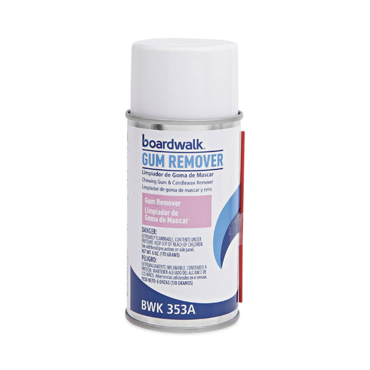 Boardwalk Chewing Gum and Candle Wax Remover, 6 oz Aerosol Spray, 12/Carton
