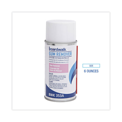 Boardwalk Chewing Gum and Candle Wax Remover, 6 oz Aerosol Spray, 12/Carton