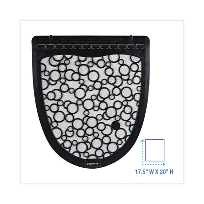 Boardwalk Urinal Mat 2.0, Rubber, 17.5 x 20, Black/White, 6/Carton