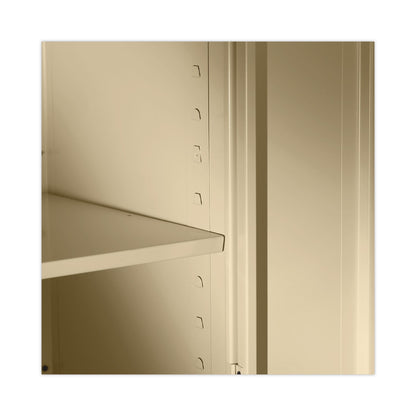 Alera Assembled 78" High Heavy-Duty Welded Storage Cabinet, Four Adjustable Shelves, 36w x 24d, Putty
