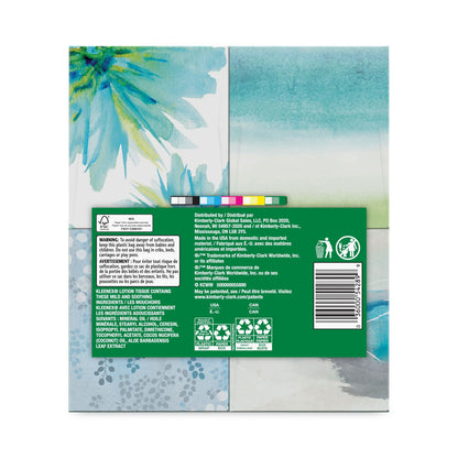 Kleenex Lotion Facial Tissue, 3-Ply, White, 60 Sheets/Box, 4 Boxes/Pack, 2 Packs/Carton