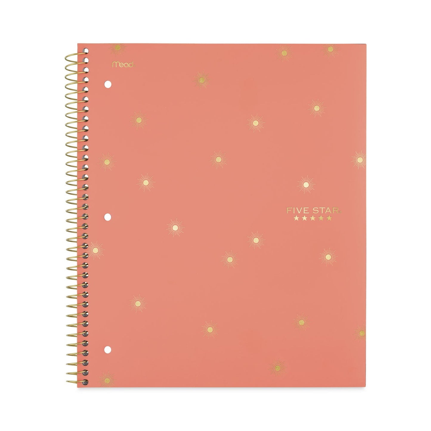 Five Star Style Wirebound Notebook, 1 Subject, Medium/College Rule, Assorted Geometrics Covers, 11 x 8.5, 100 Sheets, 3/Pack