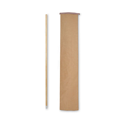 Boardwalk Lie-Flat Screw-In Mop Handle, Lacquered Wood, 1.13" dia x 54", Natural
