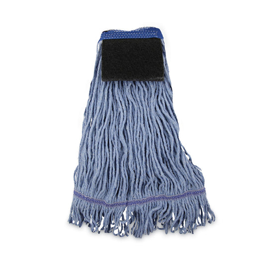 Boardwalk Mop Head, Loop-End, Cotton With Scrub Pad, Medium, 12/Carton