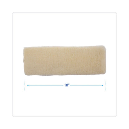 Boardwalk Mop Head, Applicator Refill Pad, Lambswool, 18-Inch, White