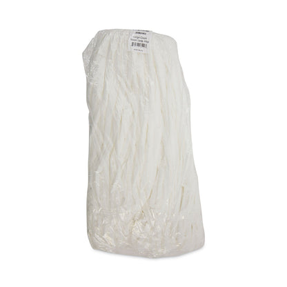 Boardwalk Mop Head, Looped, Enviro Clean With Tailband, Large, White, 12/Carton