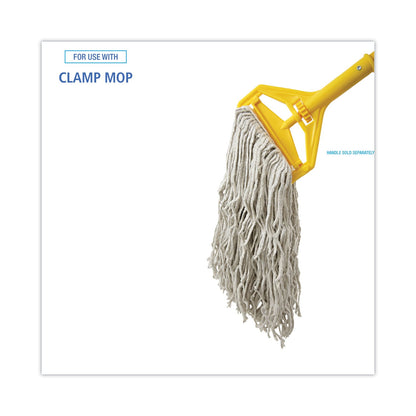 Boardwalk Cotton Mop Head, Cut-End, #32, White, 12/Carton