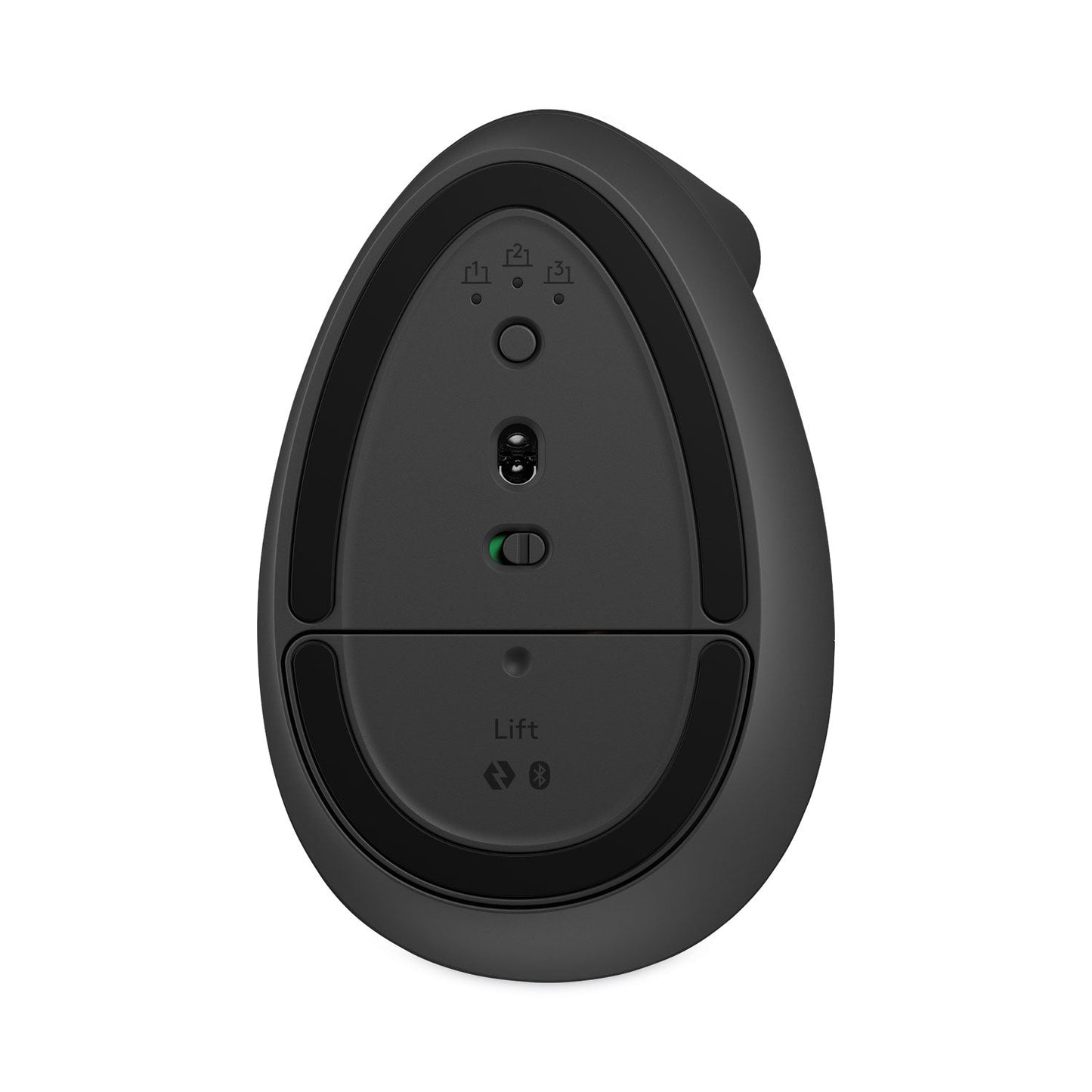 Logitech Lift Vertical Ergonomic Mouse, 2.4 GHz Frequency/32 ft Wireless Range, Right Hand Use, Graphite