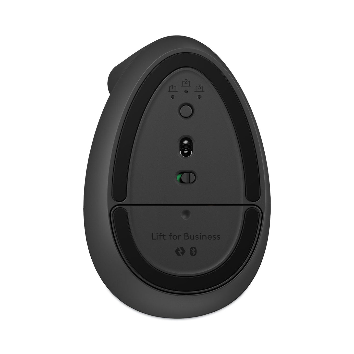 Logitech Lift for Business Vertical Ergonomic Mouse, 2.4 GHz Frequency/32 ft Wireless Range, Right Hand Use, Graphite