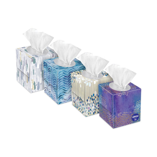 Kleenex Ultra Soft Facial Tissue, 3-Ply, White, 60 Sheets/Box, 4 Boxes/Pack, 3 Packs/Carton