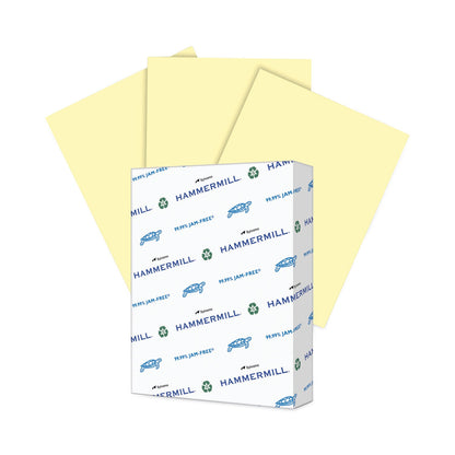 Hammermill Colors Print Paper, 20 lb Bond Weight, 8.5 x 11, Canary, 500/Ream
