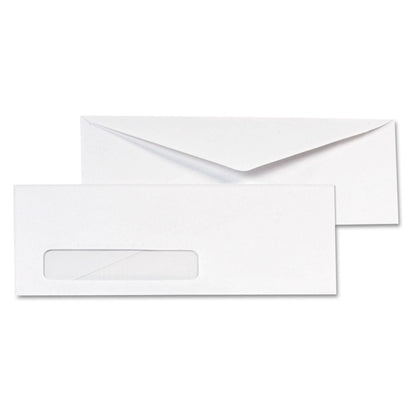 Quality Park Invoice-Format Address-Window Envelope, #10, Commercial Flap, Gummed Closure, 4.13 x 9.5, White, 500/Box
