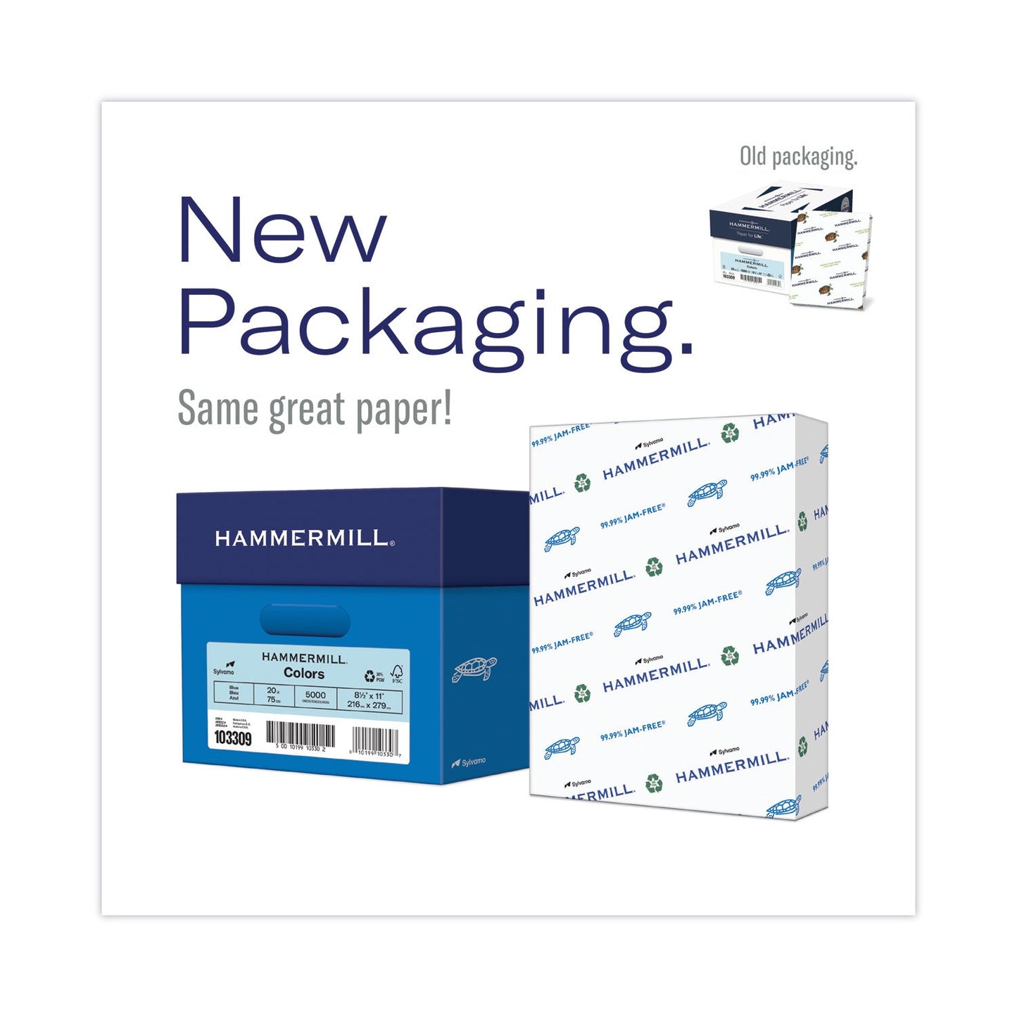 Hammermill Colors Print Paper, 20 lb Bond Weight, 8.5 x 11, Gray, 500/Ream