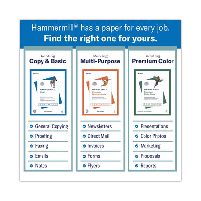 Hammermill Premium Color Copy Cover, 100 Bright, 60 lb Cover Weight, 18 x 12, 250/Pack
