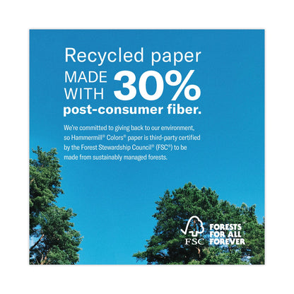 Hammermill Colors Print Paper, 20 lb Bond Weight, 8.5 x 11, Pink, 500 Sheets/Ream, 10 Reams/Carton