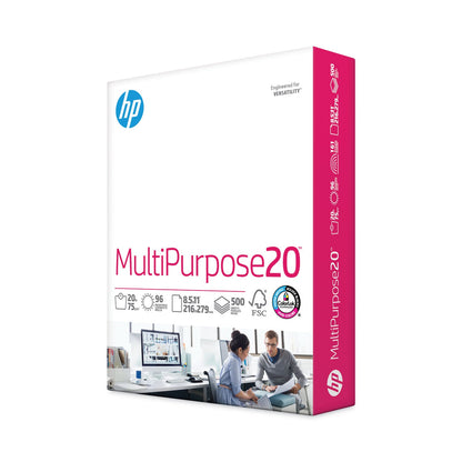 HP Papers MultiPurpose20 Paper, 96 Bright, 20 lb Bond Weight, 8.5 x 11, White, 500/Ream