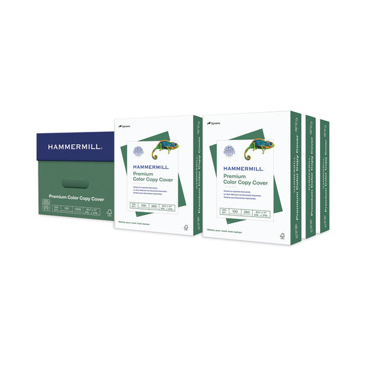 Hammermill Premium Color Copy Cover, 100 Bright, 100 lb Cover Weight, 8.5 x 11, 250 Sheets/Pack, 6 Packs/Carton