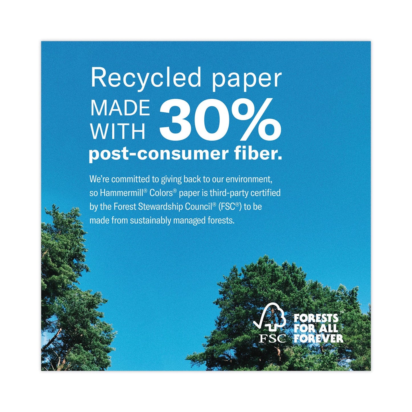 Hammermill Colors Print Paper, 20 lb Bond Weight, 8.5 x 11, Green, 500 Sheets/Ream, 10 Reams/Carton