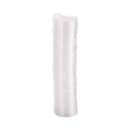 Dart Non-Vented Container Lids, Clear, Plastic, 100/Pack, 10 Packs/Carton