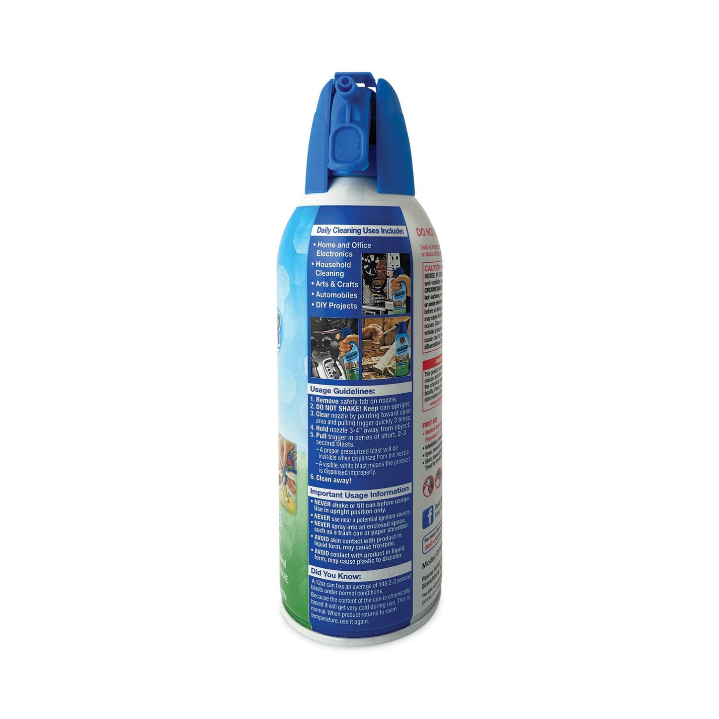 Dust-Off Disposable Compressed Air Duster, 12 oz Can