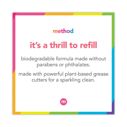 Method Dish Soap Refill, Clementine Scent, 36 oz Pouch