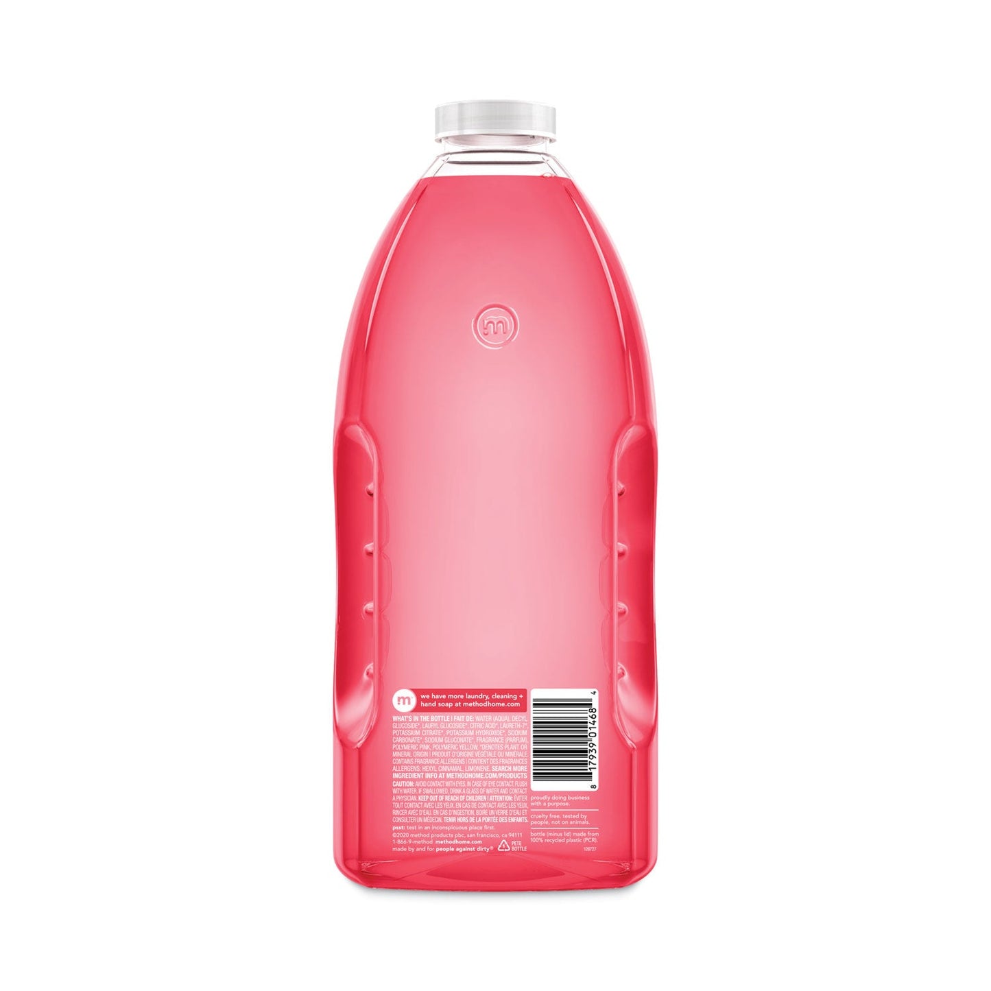 Method All Surface Cleaner, Grapefruit Scent, 68 oz Plastic Bottle, 6/Carton