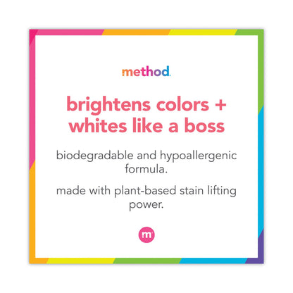 Method 4X Concentrated Laundry Detergent, Beach Sage, 53.5 oz Bottle, 4/Carton