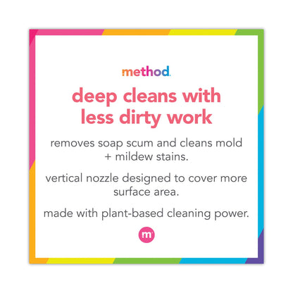 Method Tub 'N Tile Bathroom Cleaner, Eucalyptus Mint Scent, 28 oz Spray Bottle, 8/Carton