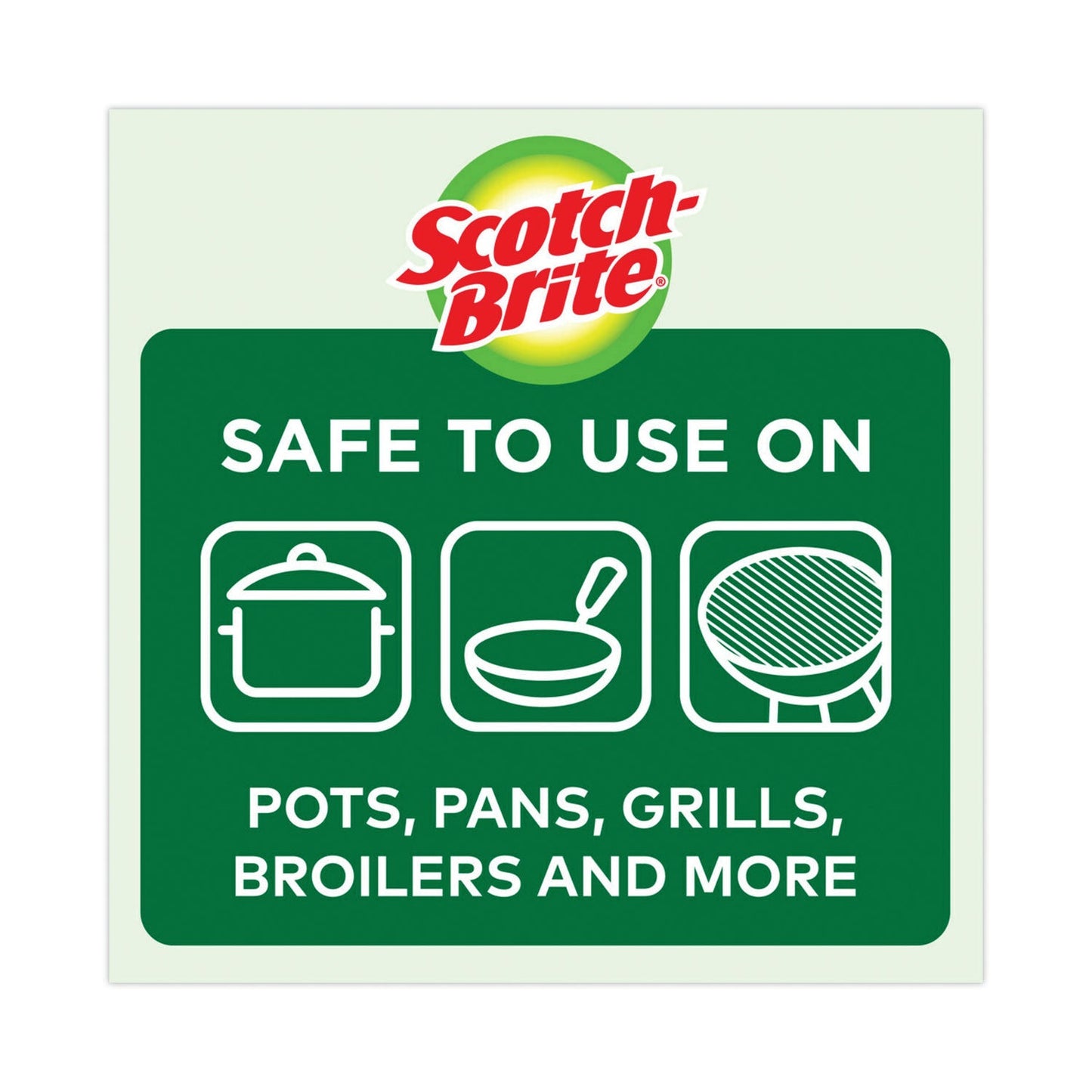 Scotch-Brite Metal Scrubbing Pads, 2.25 x 2.75, Silver, 3/Pack, 8 Packs/Carton