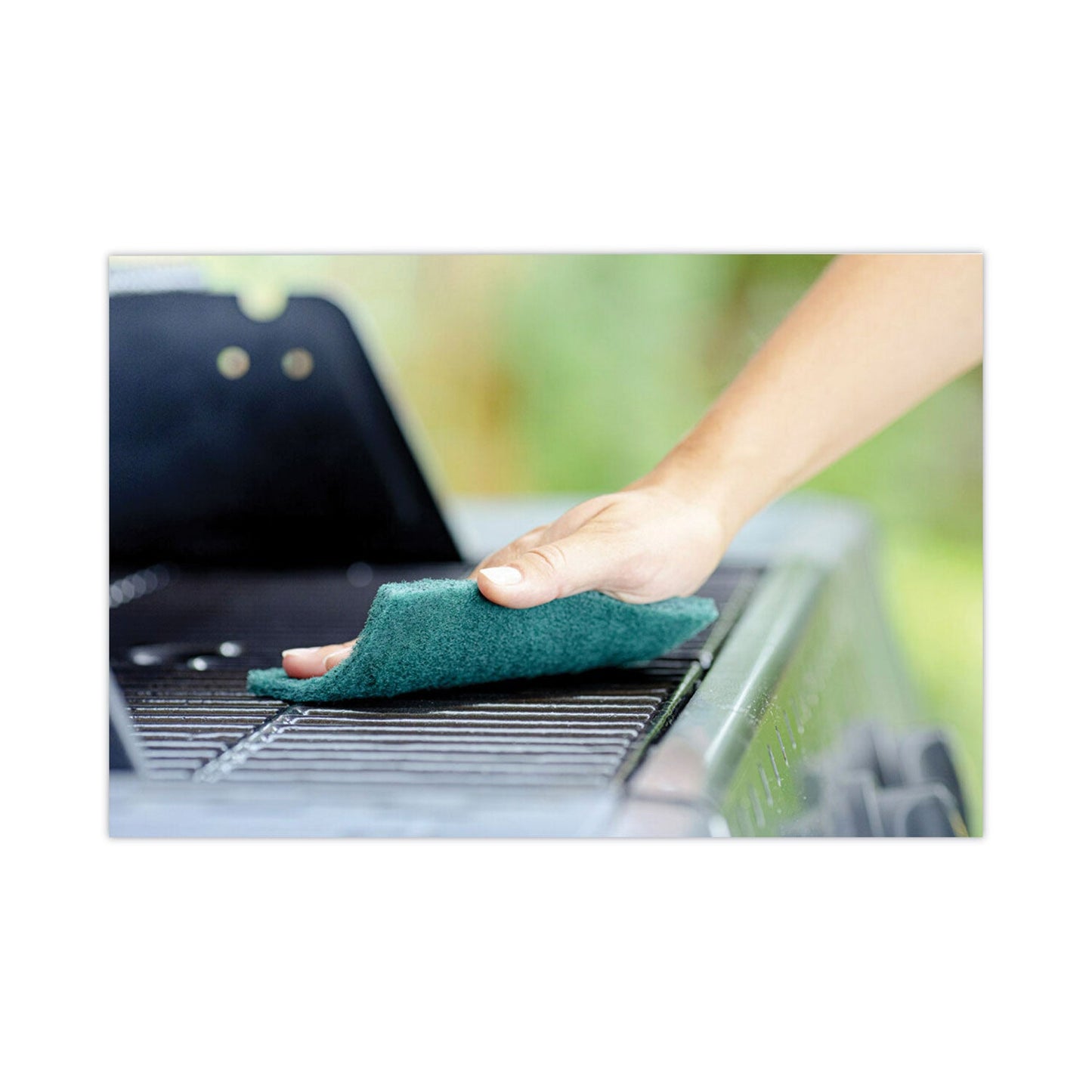 Scotch-Brite Heavy-Duty Scouring Pad, 3.8 x 6, Green, 5/Carton