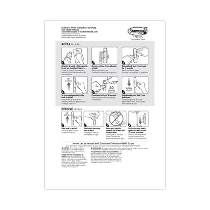 Command General Purpose Hooks, Plastic, White, 3 lb Cap, 37 Hooks and 48 Strips/Pack