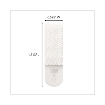 Command Picture Hanging Strips, Value Pack, Small, Removable, Holds Up to 4 lbs, 0.63 x 1.81, White, 16 Pairs/Pack