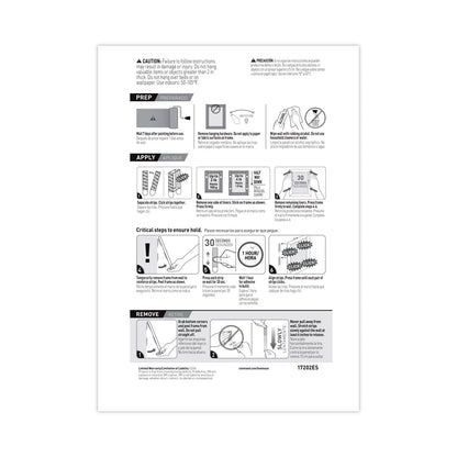 Command Picture Hanging Strips, Value Pack, Small, Removable, Holds Up to 4 lbs, 0.63 x 1.81, White, 16 Pairs/Pack