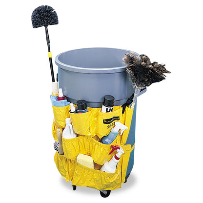 Rubbermaid Brute Caddy Bag, 12 Compartments, Yellow