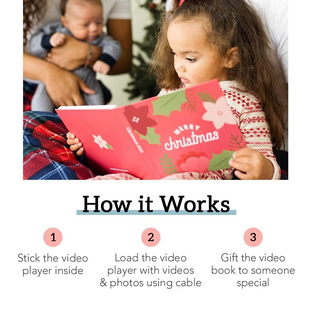 Memories Video Book   Create Your Own Digital Greeting Card Gift with Your Memories   Anniversary Christmas Wedding   Plays 10 Minutes of Video and Photos