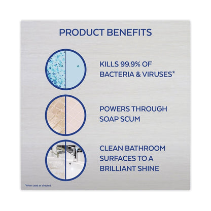 LYSOL Disinfectant Power Bathroom Foamer, Liquid, Atlantic Fresh, 32 oz Spray Bottle, 12/Carton