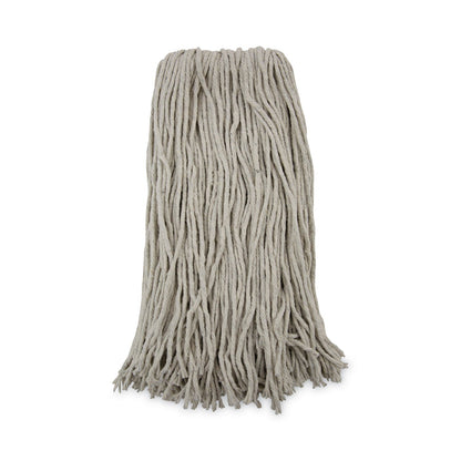 Boardwalk Premium Cut-End Wet Mop Heads, Cotton, 20oz, White, 12/Carton