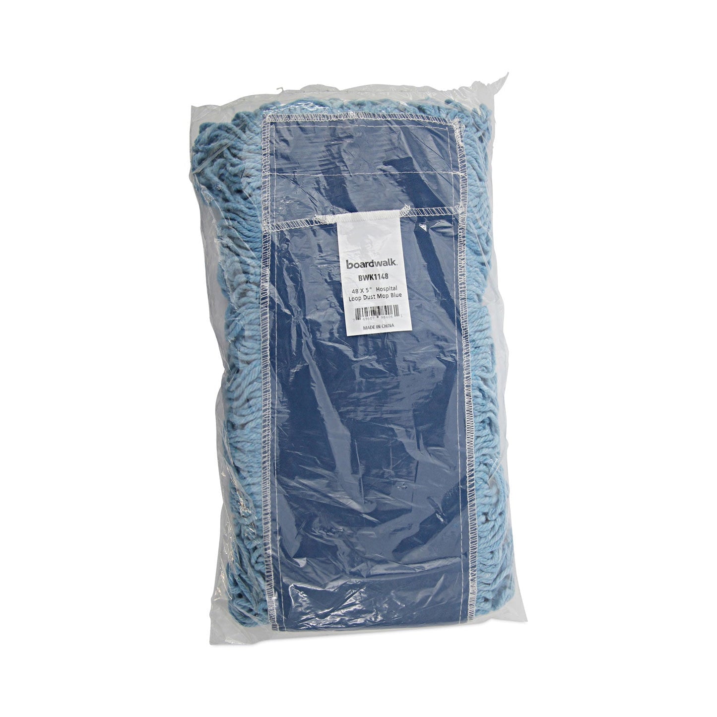 Boardwalk Dust Mop Head, Cotton/Synthetic Blend, 48" x 5", Blue