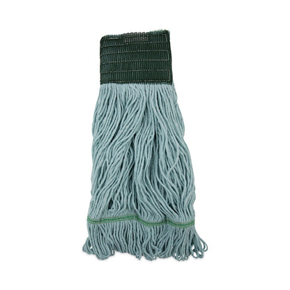 Boardwalk EchoMop with Looped-End Wet Head, Synthetic/Cotton, Medium, Blue, 12/Carton